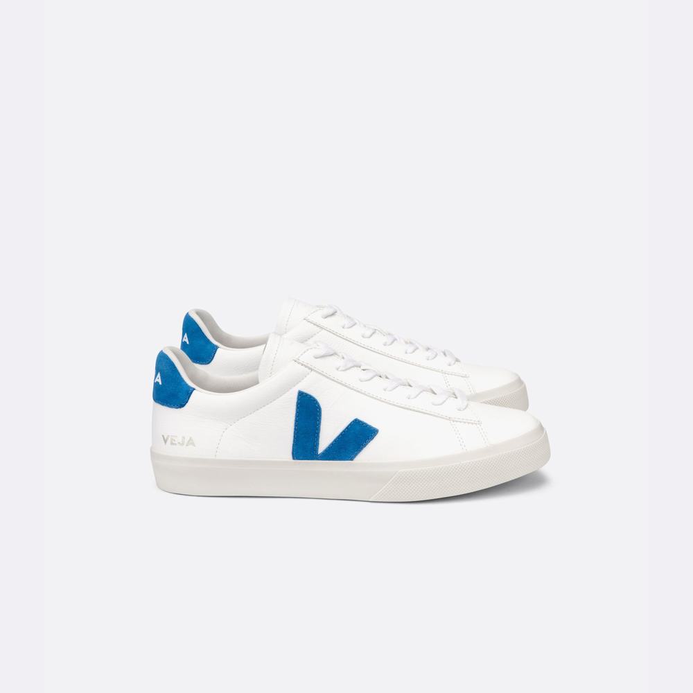 Adidași Veja Campo Chromefree Barbati White/Blue | Romania-84092