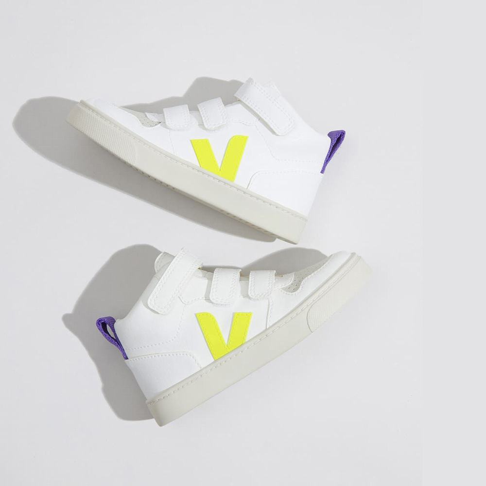 Adidași Veja V-10 Mid-High Cwl Copii White/Purple | Romania-35497