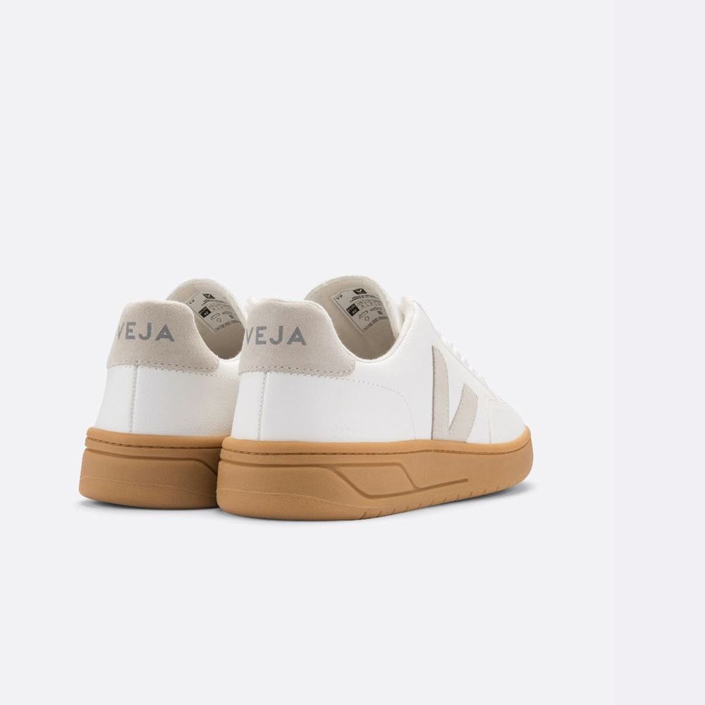 Adidași Veja V-12 Piele Barbati White/Beige | Romania-21349